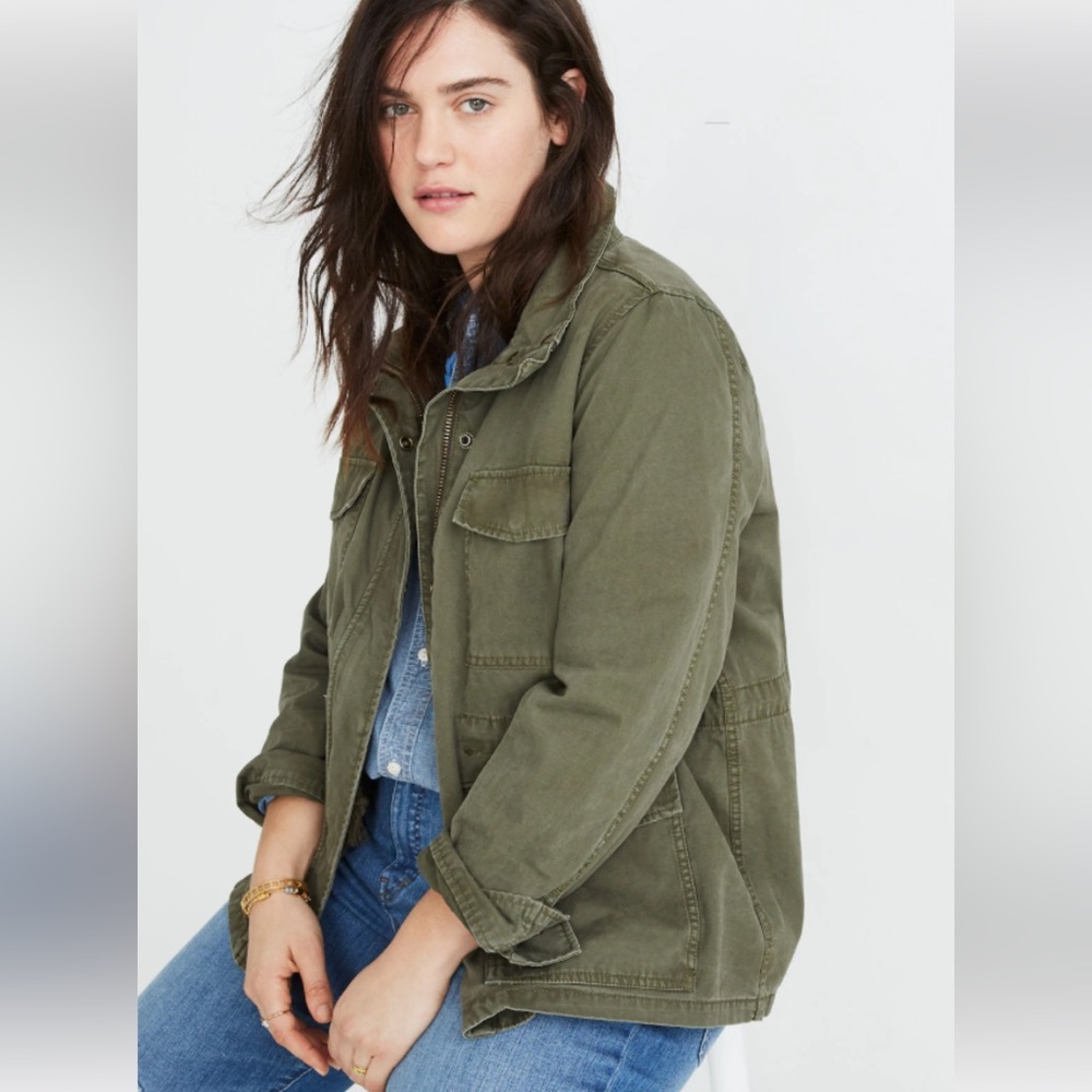 Madewell Green Surplus Cotton Jacket - size Small